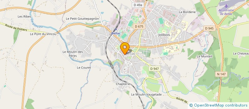 localisation de l'entreprise SYLVIE à BELLAC