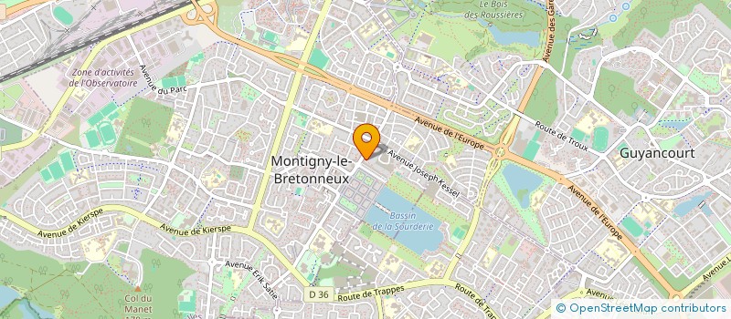 localisation de l'entreprise SYLVIE BERTHOMIER à MONTIGNY-LE-BRETONNEUX