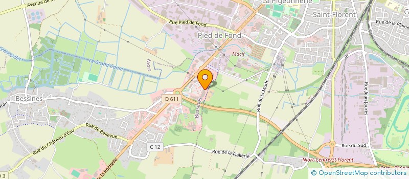 localisation de l'entreprise SYLVIE BERTRAND  BESSINES