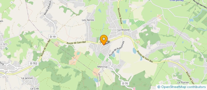 localisation de l'entreprise SYLVIE BLANC-GONNET COACHING ET FORMATION  LENTILLY