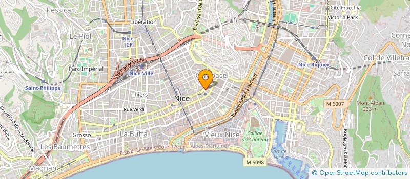 localisation de l'entreprise SYLVIE CASTEL  NICE