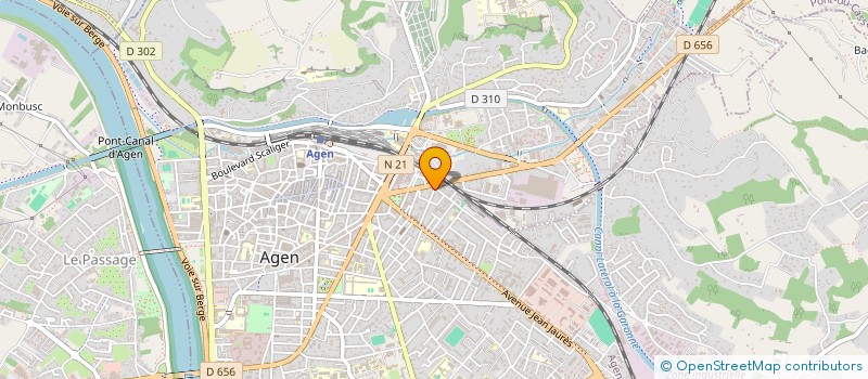 localisation de l'entreprise SYLVIE ET ANNE LA BOULE D'OR  AGEN