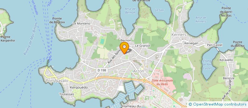 localisation de l'entreprise SYLVIE ET STEPHANE METIVIER  ARZON