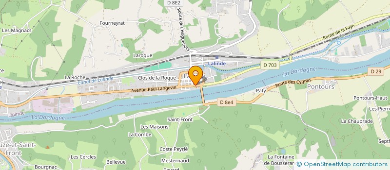 localisation de l'entreprise SYLVIE FAGETTE à LALINDE