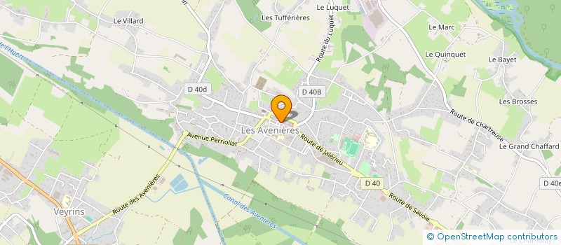 localisation de l'entreprise SYLVIE FLEURS  LES AVENIERES VEYRINS-THUELLIN