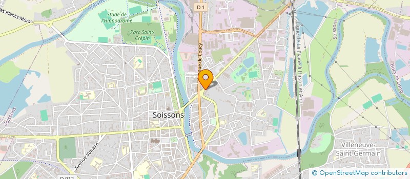 localisation de l'entreprise SYLVIE FORZY/AC à SOISSONS