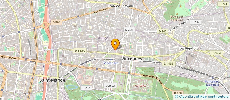localisation de l'entreprise SYLVIE NAILS à VINCENNES