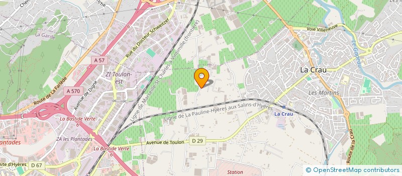 localisation de l'entreprise SYLVIE PALETTES ET FILS à LA CRAU