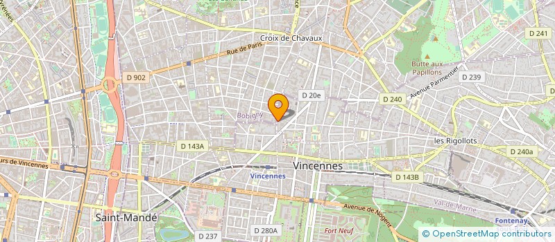 localisation de l'entreprise SYLVIE SOLVET à VINCENNES