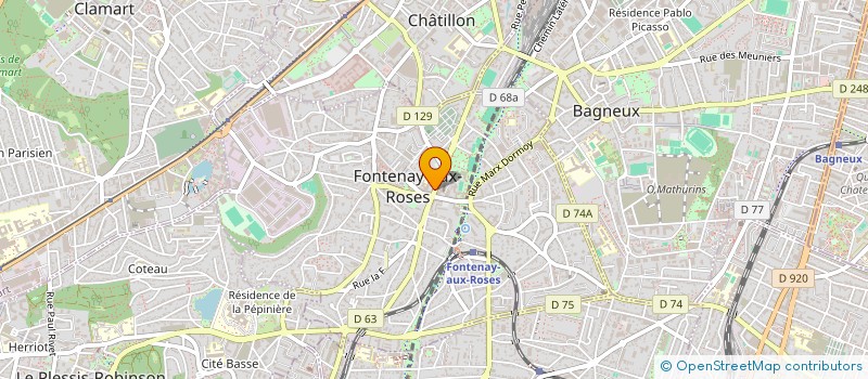 localisation de l'entreprise SYLVIE VILLARONNE à FONTENAY-AUX-ROSES