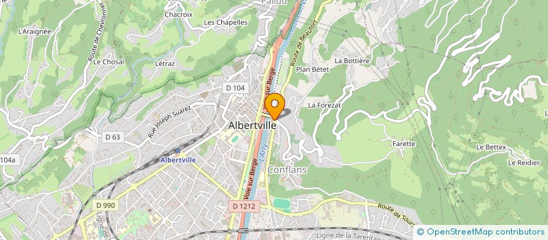 localisation de l'entreprise SYLVIN  ALBERTVILLE