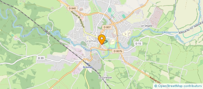 localisation de l'entreprise SYLVISION  GRAMAT