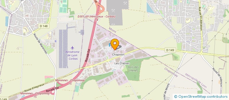 localisation de l'entreprise SYLVOE à CHAPONNAY
