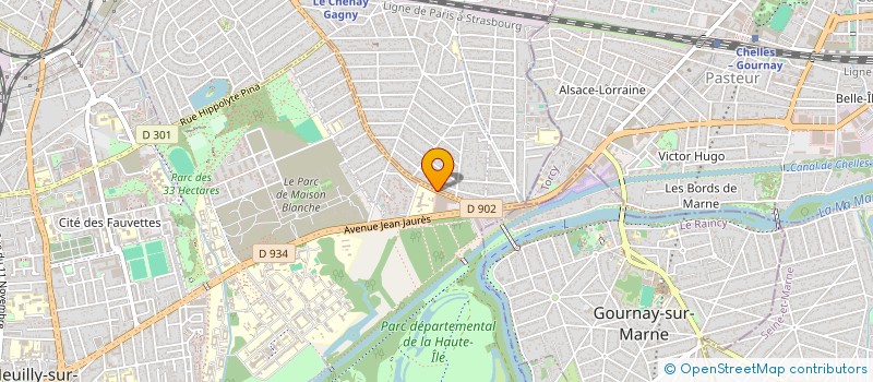 localisation de l'entreprise SYM à GAGNY