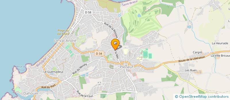 localisation de l'entreprise SYM  PLENEUF-VAL-ANDRE