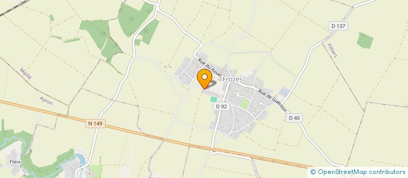 localisation de l'entreprise SYM  FROZES