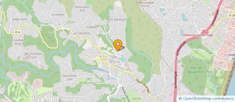 localisation de l'entreprise SYM CREW  BIOT