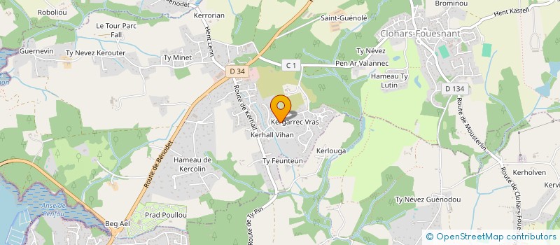 localisation de l'entreprise SYM'DECO à QUIMPER