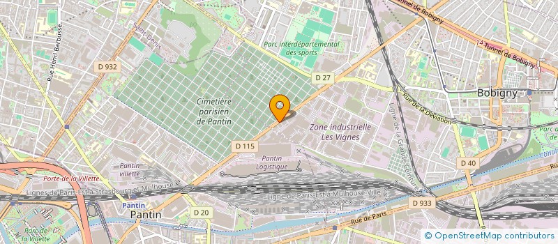 localisation de l'entreprise SYMA à BOBIGNY