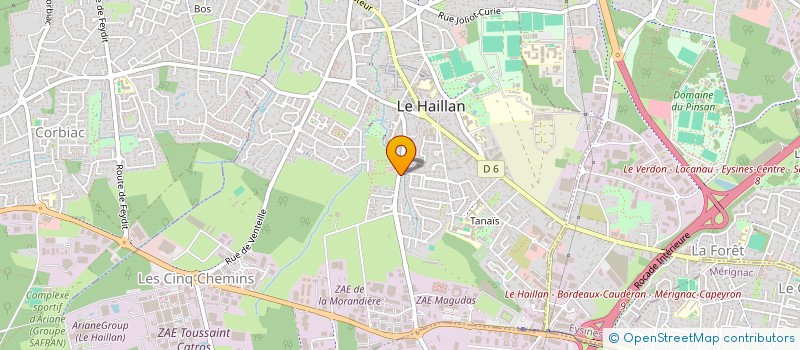 localisation de l'entreprise SYMA à LE HAILLAN
