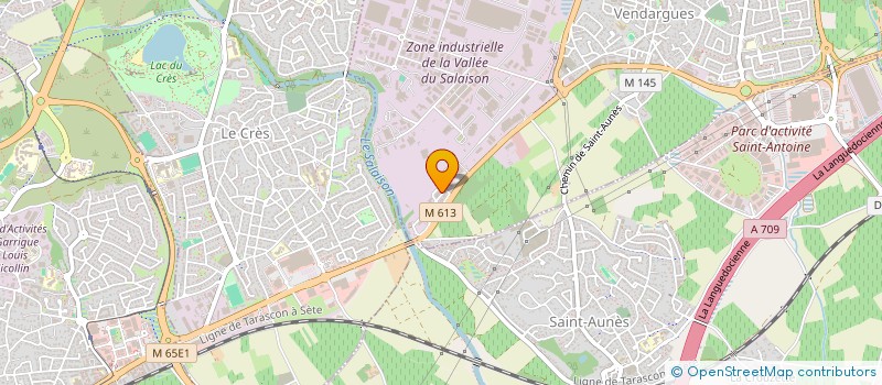 localisation de l'entreprise SYMA à VENDARGUES