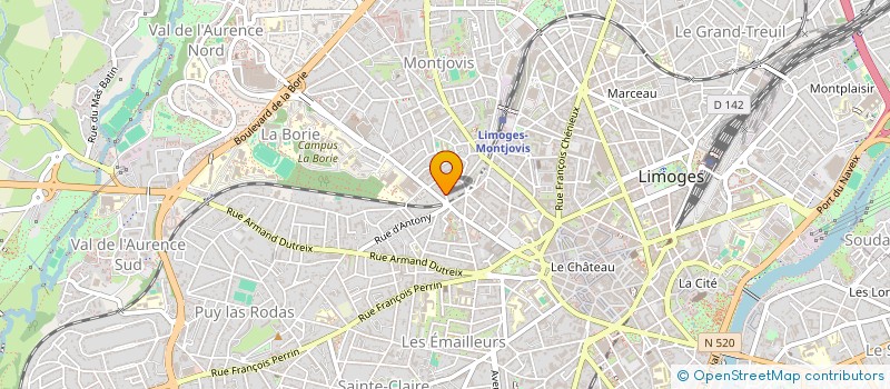 localisation de l'entreprise SYMA HUMA à LIMOGES