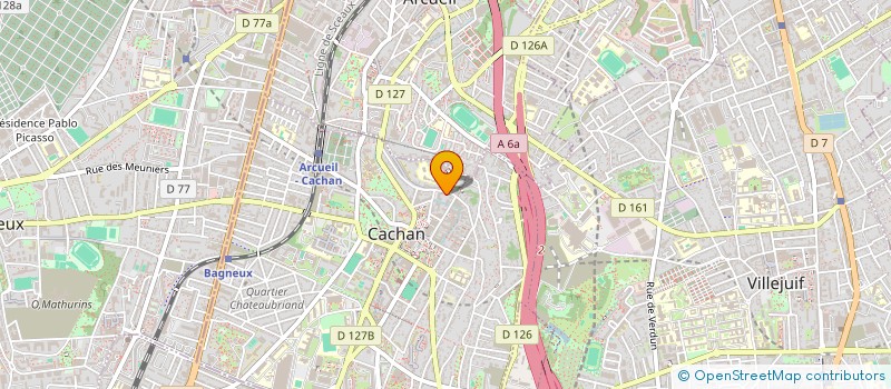 localisation de l'entreprise SYMA TRANSPORT  CACHAN