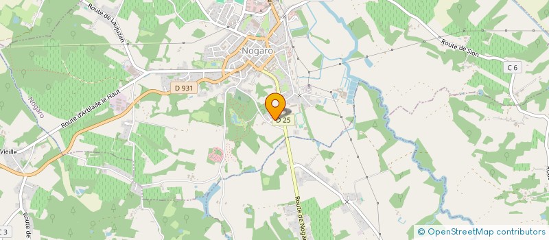 localisation de l'entreprise SYMABEL  SORBETS