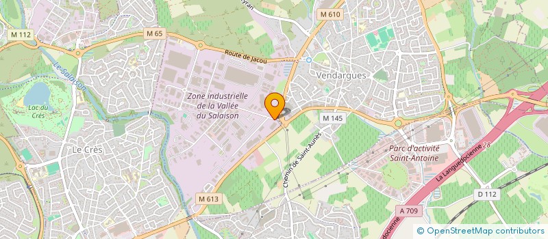localisation de l'entreprise SYMAD AUTO à VENDARGUES