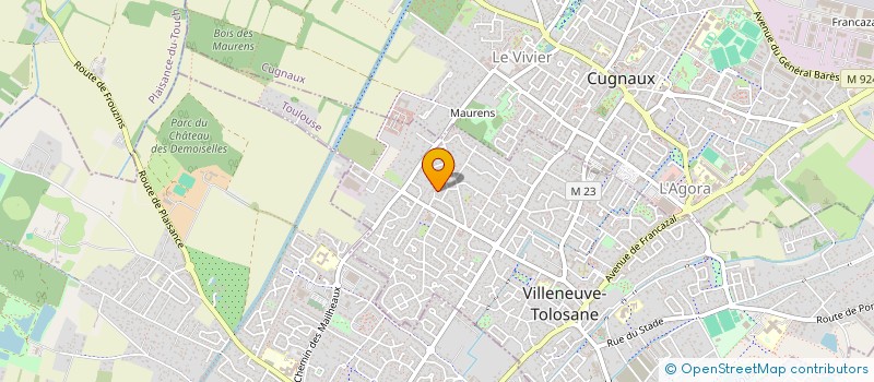 localisation de l'entreprise SYMAE LOCATIONS à VILLENEUVE-TOLOSANE