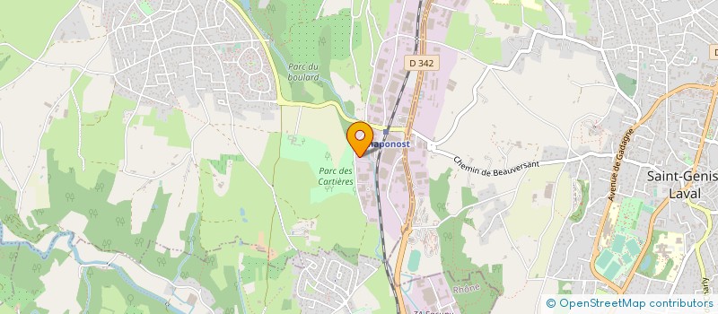localisation de l'entreprise SYMATESE à CHAPONOST