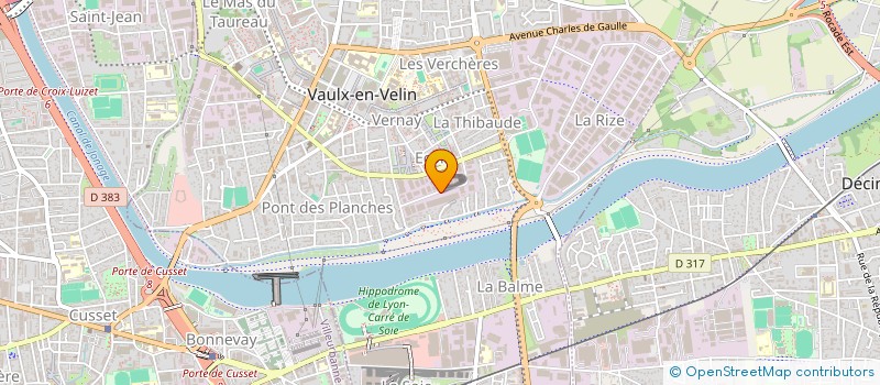 localisation de l'entreprise SYMBIOBAT à VAULX-EN-VELIN