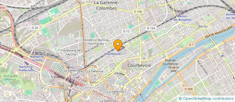 localisation de l'entreprise SYMBIOCOM à COURBEVOIE