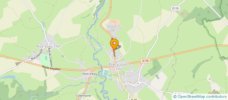 localisation de l'entreprise SYMBIOPOLE à PRECY-SOUS-THIL