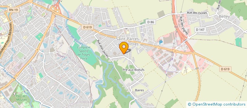 localisation de l'entreprise SYMBIOSCOPE  SAINT-PARRES-AUX-TERTRES