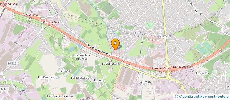 localisation de l'entreprise SYMBIOSE à REZE