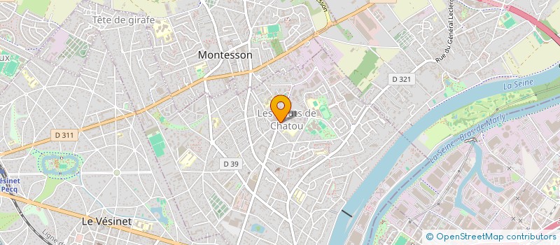 localisation de l'entreprise SYMBIOSE à CHATOU