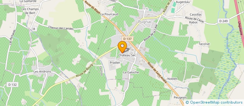 localisation de l'entreprise SYMBIOSE à PUGNAC