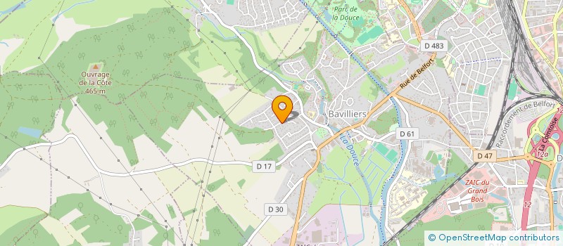 localisation de l'entreprise SYMBIOSE 90  BAVILLIERS