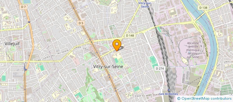 localisation de l'entreprise SYMBIOSE à VITRY-SUR-SEINE