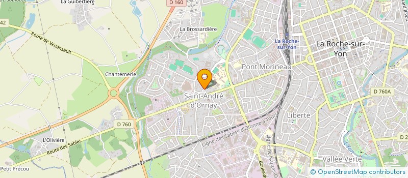 localisation de l'entreprise SYMBIOSE AUDIT à LA ROCHE-SUR-YON