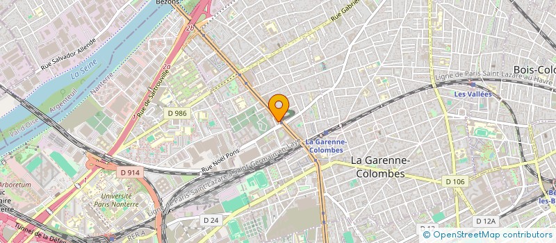 localisation de l'entreprise SYMBIOSE DESIGN à COLOMBES