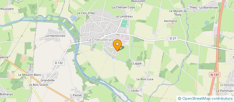 localisation de l'entreprise SYMBIOSE ELAGAGE  LA CHEVALLERAIS