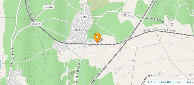 localisation de l'entreprise SYMBIOSE MAINTENANCE  THEZIERS