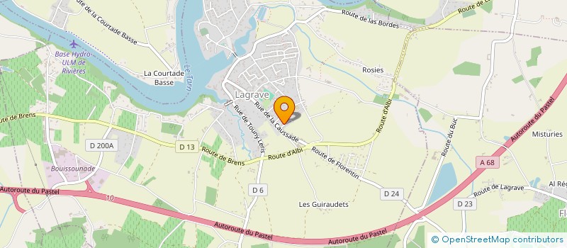 localisation de l'entreprise SYMBIOSE THE ROCK COVER BAND  LAGRAVE