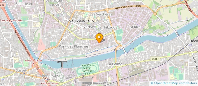 localisation de l'entreprise SYMBIOTEK  VAULX-EN-VELIN