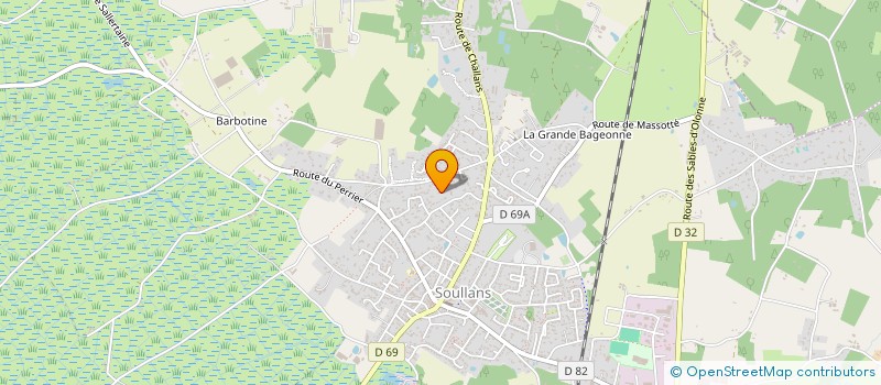 localisation de l'entreprise SYMBIOZ CONCEPTION ET CREATION  SOULLANS