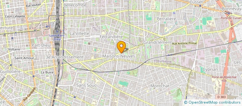 localisation de l'entreprise SYMBIOZE à VILLEURBANNE