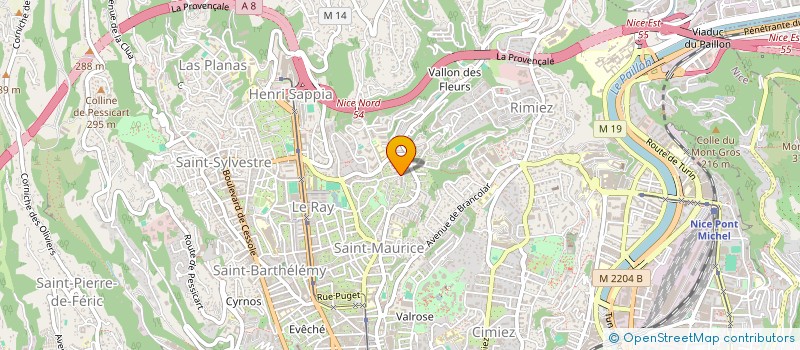 localisation de l'entreprise SYMBYOZE-RESSOURCES EN AVENIR à NICE