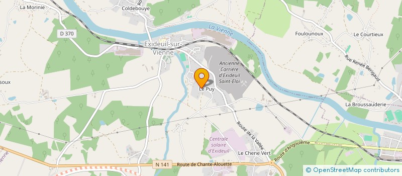 localisation de l'entreprise SYMETRIE CREATIF à EXIDEUIL-SUR-VIENNE
